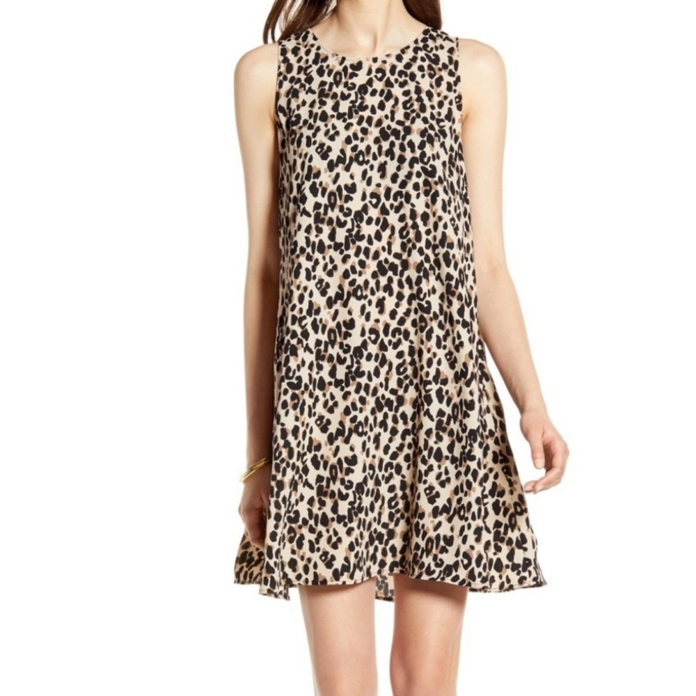 NWT $59 Halogen Leopard Print Dress